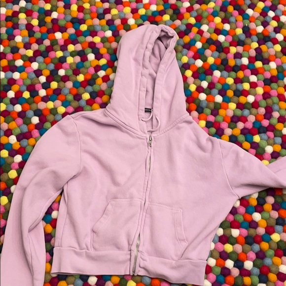 Brandy Melville Other - Brandy Melville cropped zip up hoodie